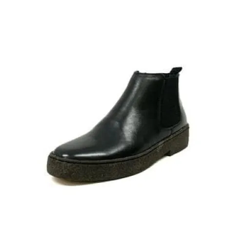 British Walkers Playboy Soho Men's Black Leather Chelsea Boots