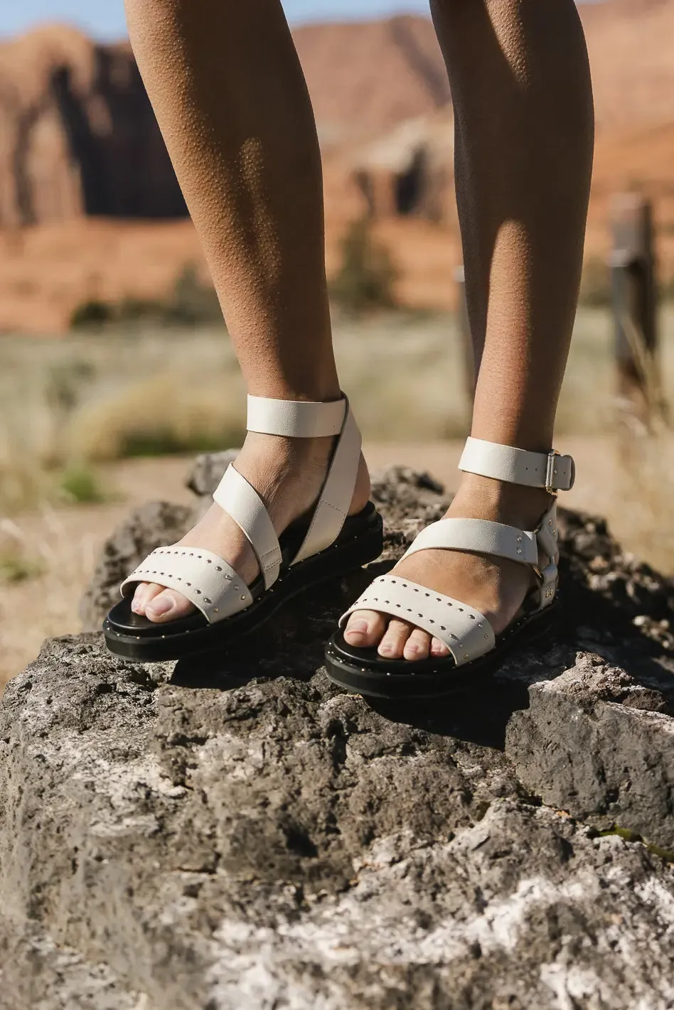 Cameron Sandals in Cream