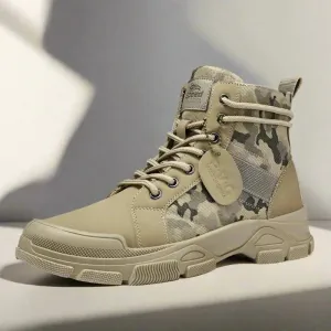 Camouflage High Top Canvas Boots - KA4850 Men's Casual Shoes
