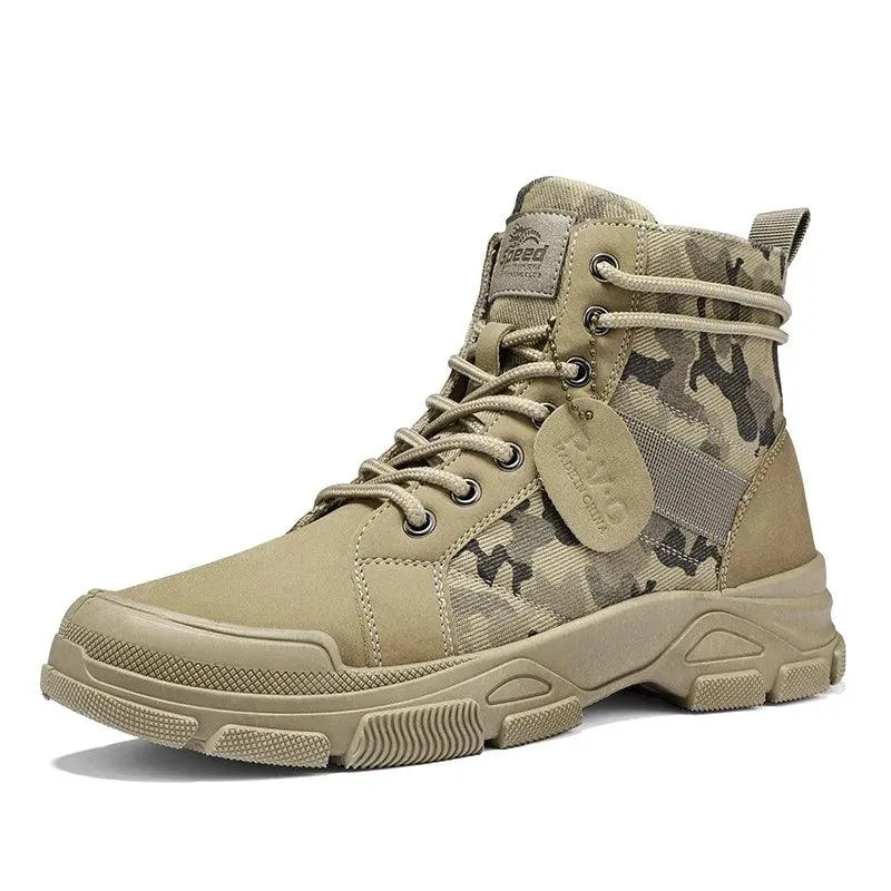 Camouflage High Top Canvas Boots - KA4850 Men's Casual Shoes