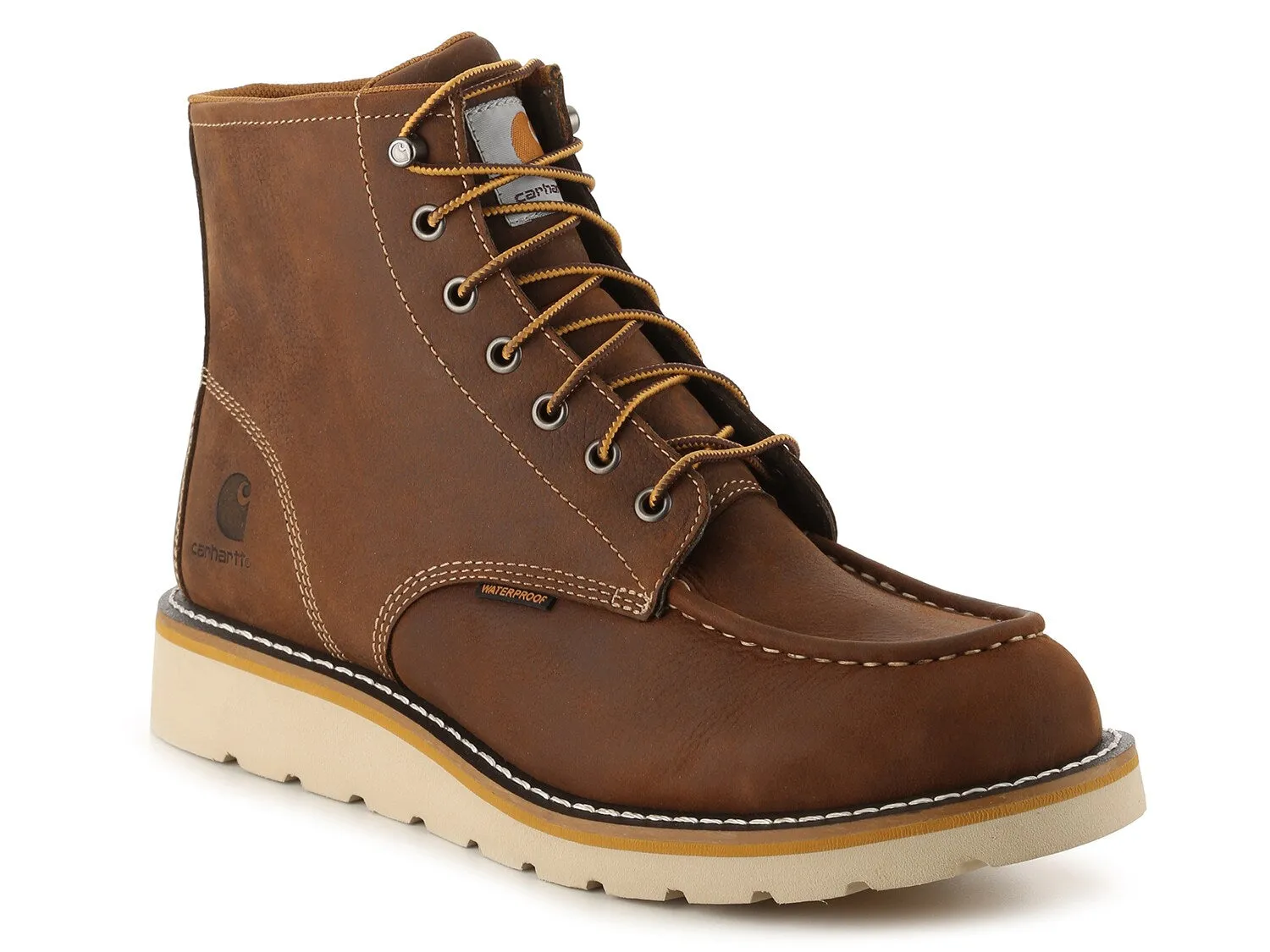 Carhartt wedge boots, dark brown