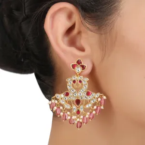 CHANDA KUNDAN PEACOCK EARRING