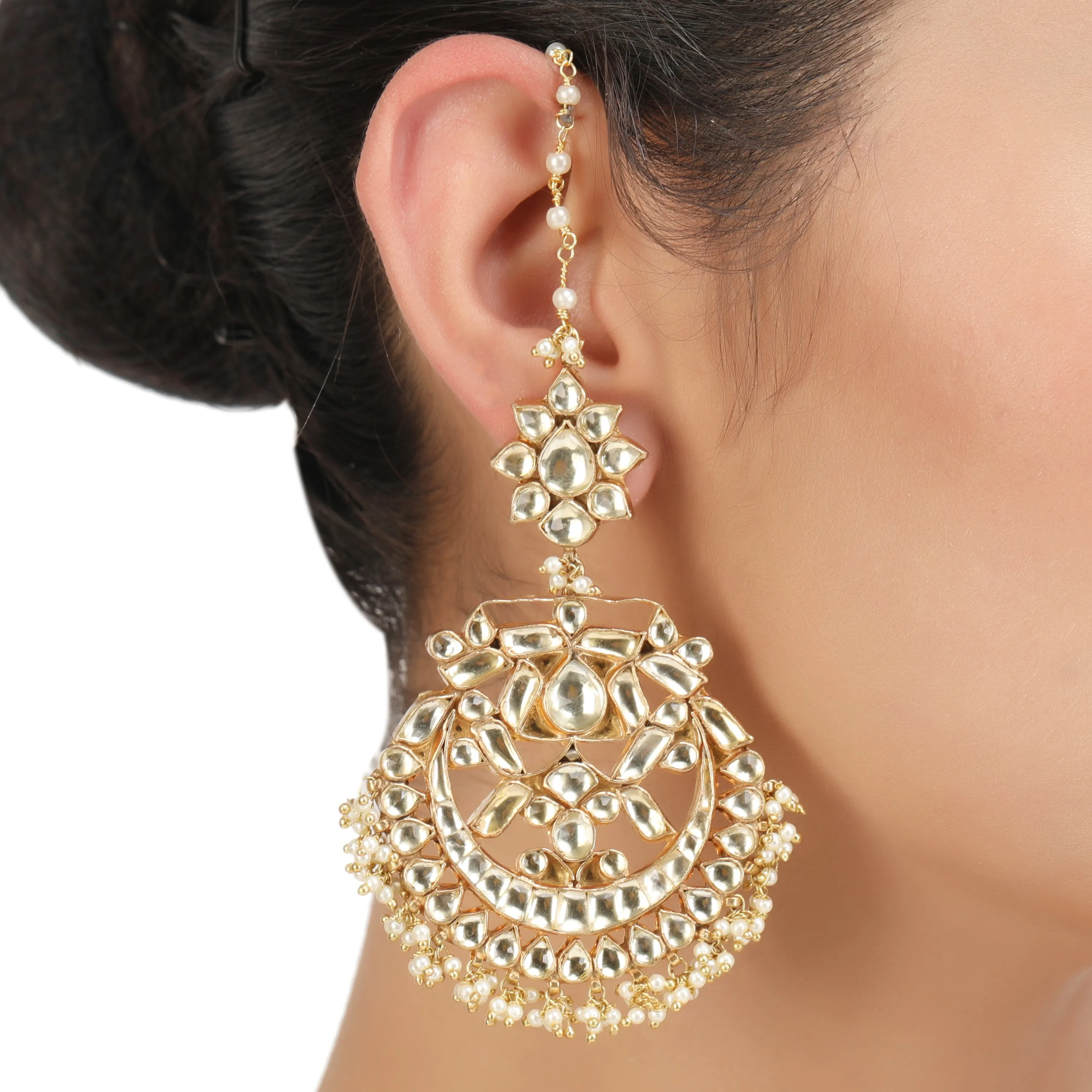 CHANDA KUNDAN QADIRA EARRING