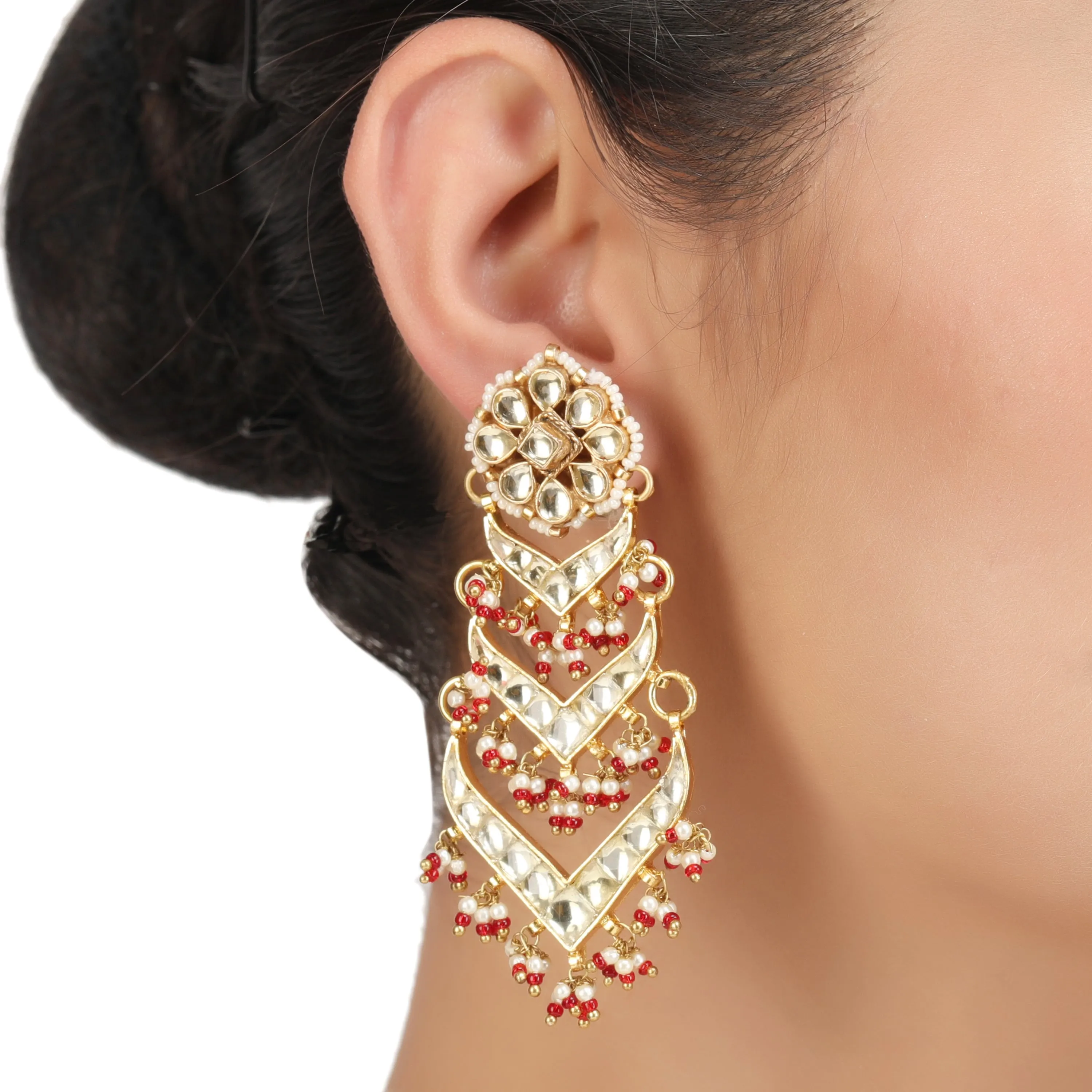 CHANDA KUNDAN YASHI EARRING