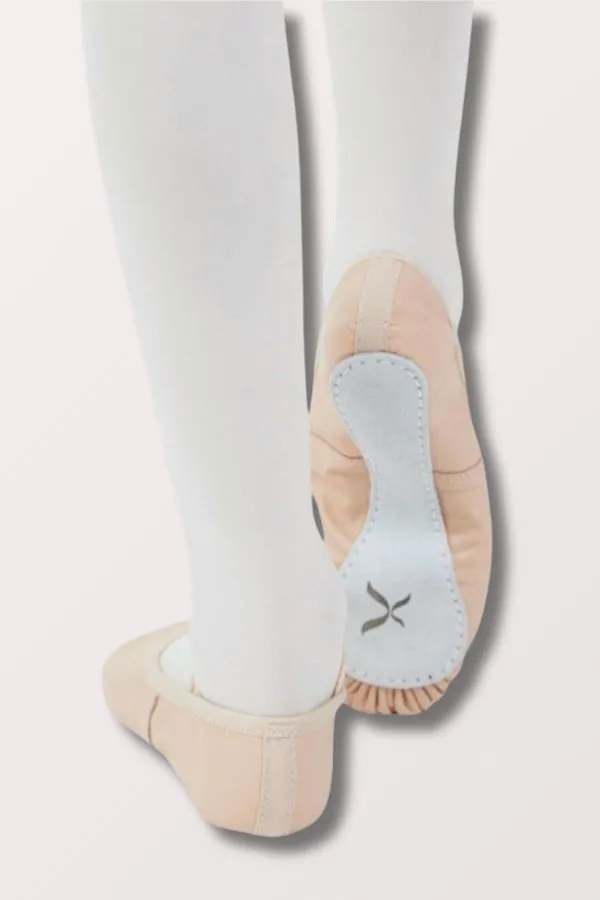 Children's Daisy Leather Ballet Shoes - Ballet Pink