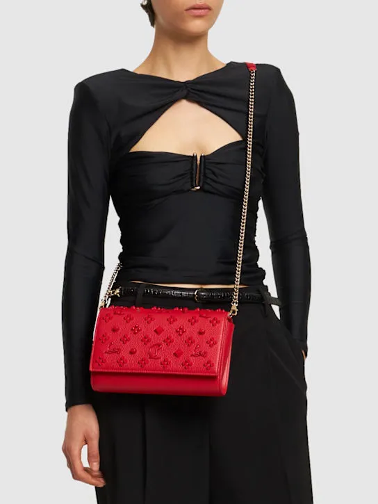 Christian Louboutin   Paloma Loubinthesky leather clutch 