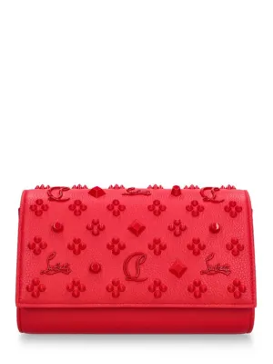 Christian Louboutin   Paloma Loubinthesky leather clutch 