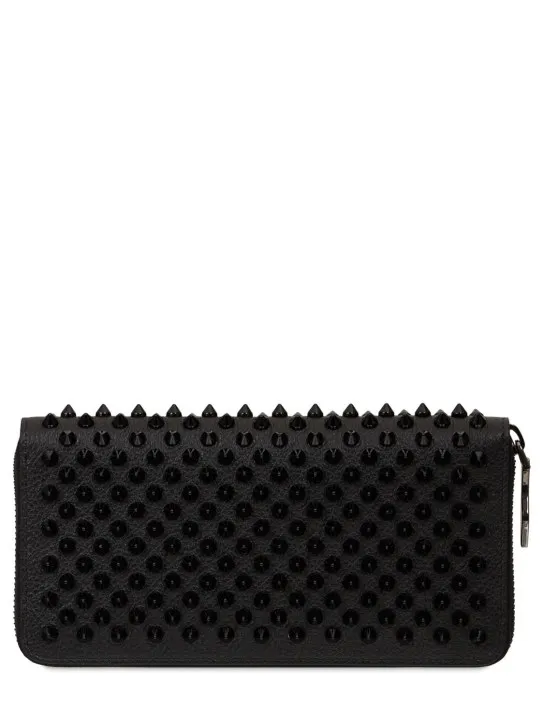 Christian Louboutin   Panettone spiked leather zip wallet 