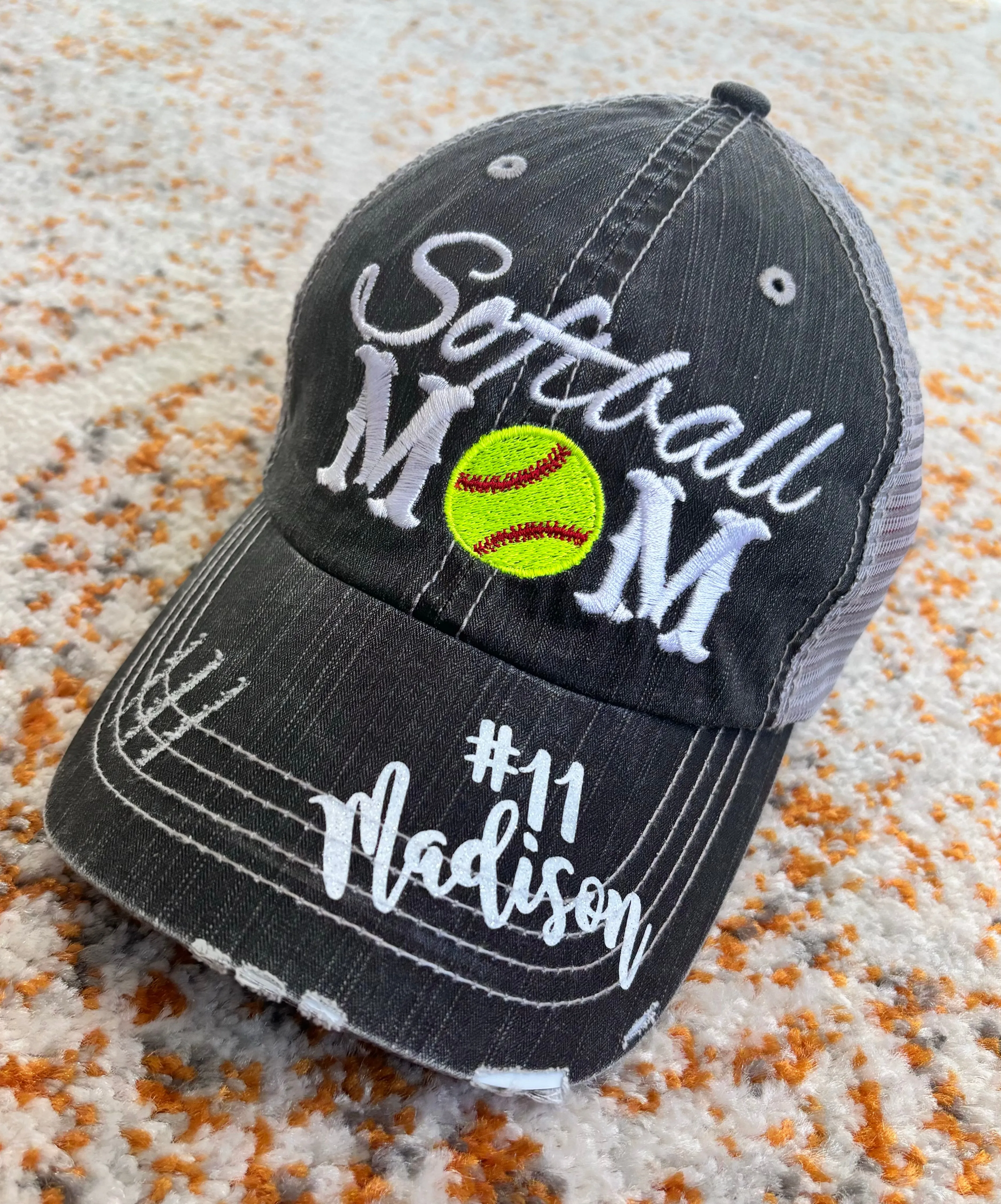 Dance hats and jewelry | Dance mom | Personalize | Embroidered distressed trucker caps