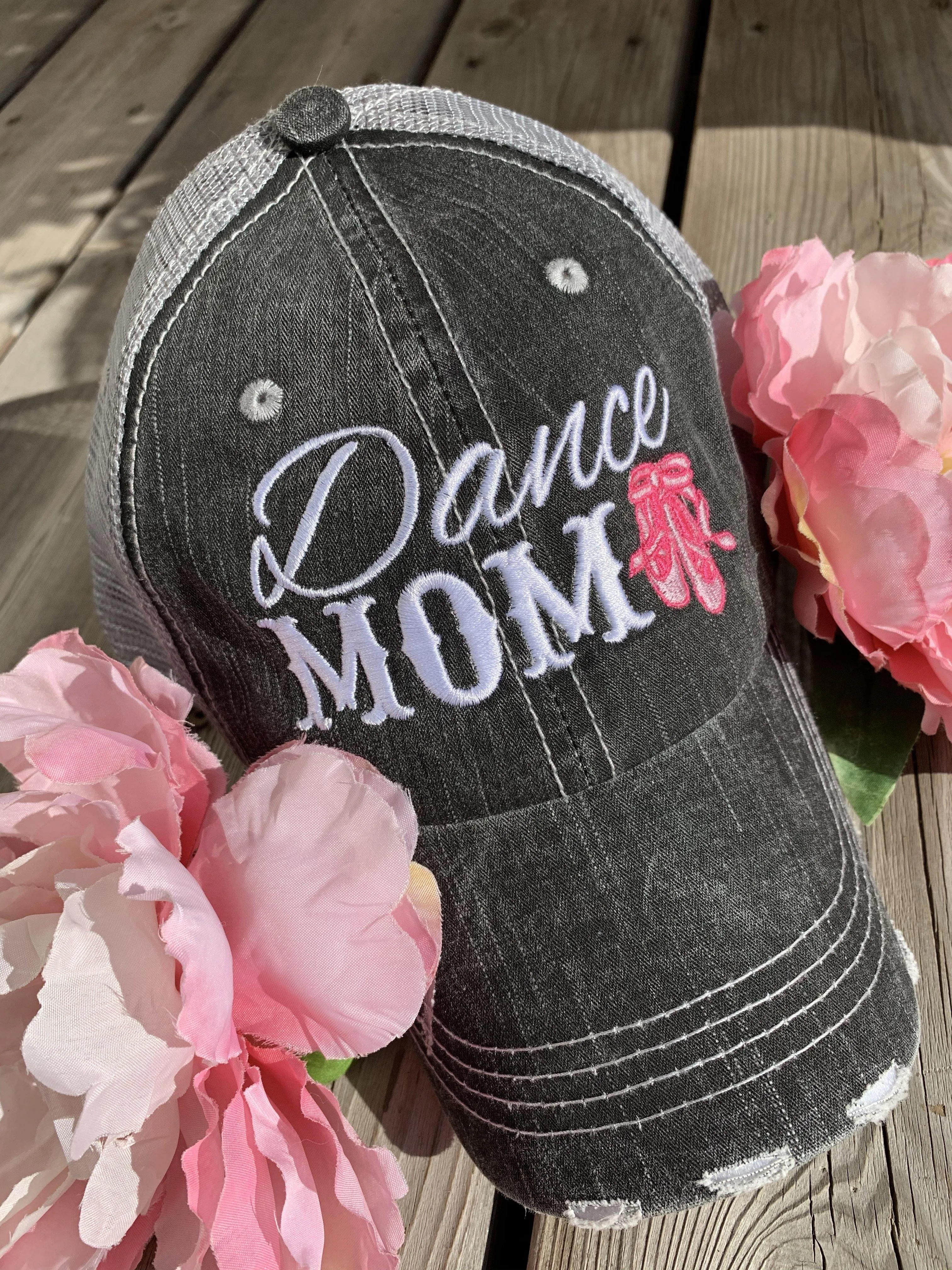 Dance hats and jewelry | Dance mom | Personalize | Embroidered distressed trucker caps