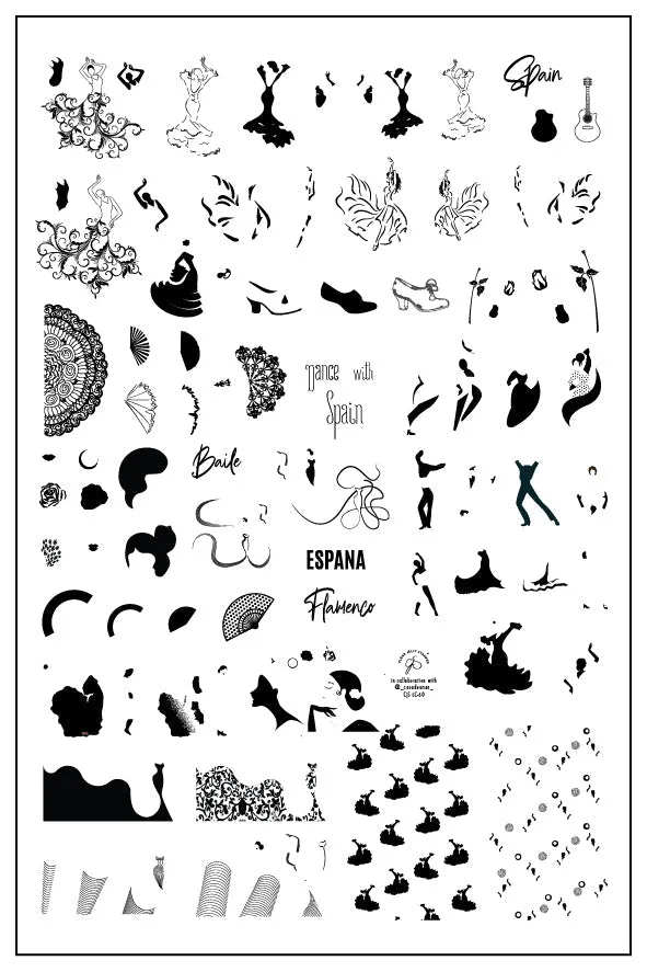 Dance with Spain (CjSLC-60) Steel Stamping Plate