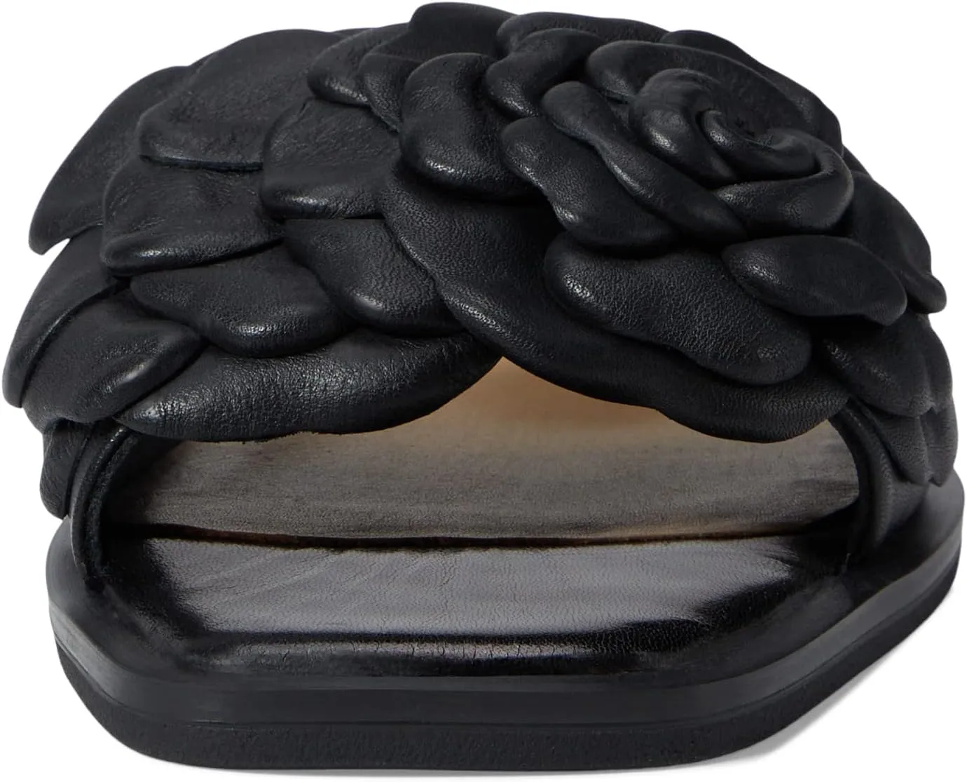 Domonique Spring Step Flat Sandals, Black