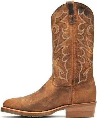 Double-H Men's 12" Domestic Gel ICE Work Western Boot - Brown DH1552