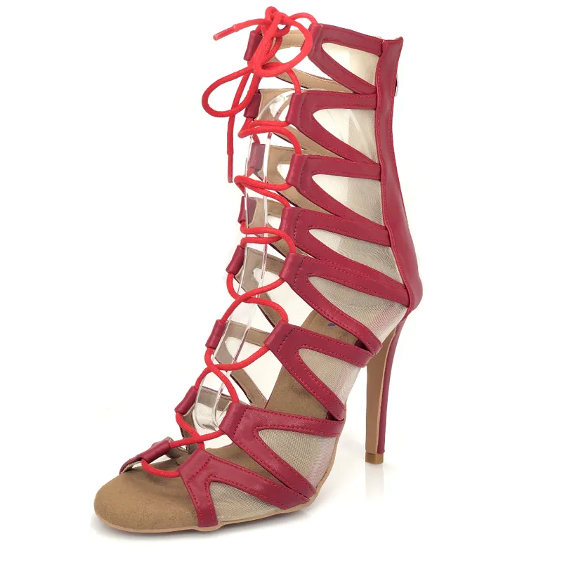 DS Women's Suede Customized Jazz Dance Shoes Salsa Dance Shoes Heels Dance Boots