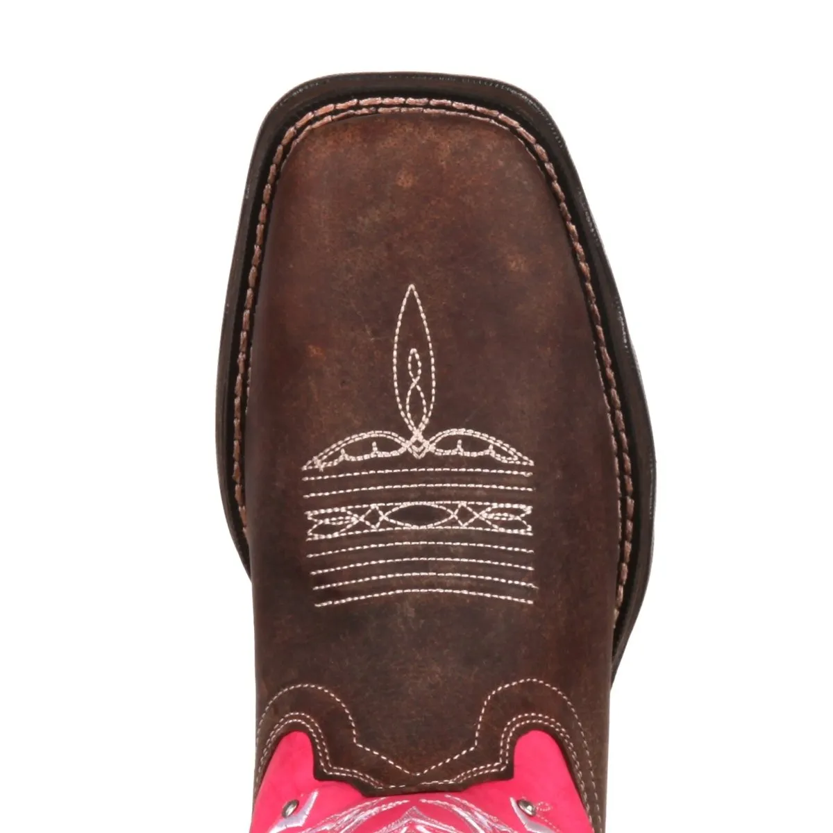 Durango Lady Rebel Women's Benefiting Stefanie Spielman Western Boots Rd3557 In Dark Brown And Pink
