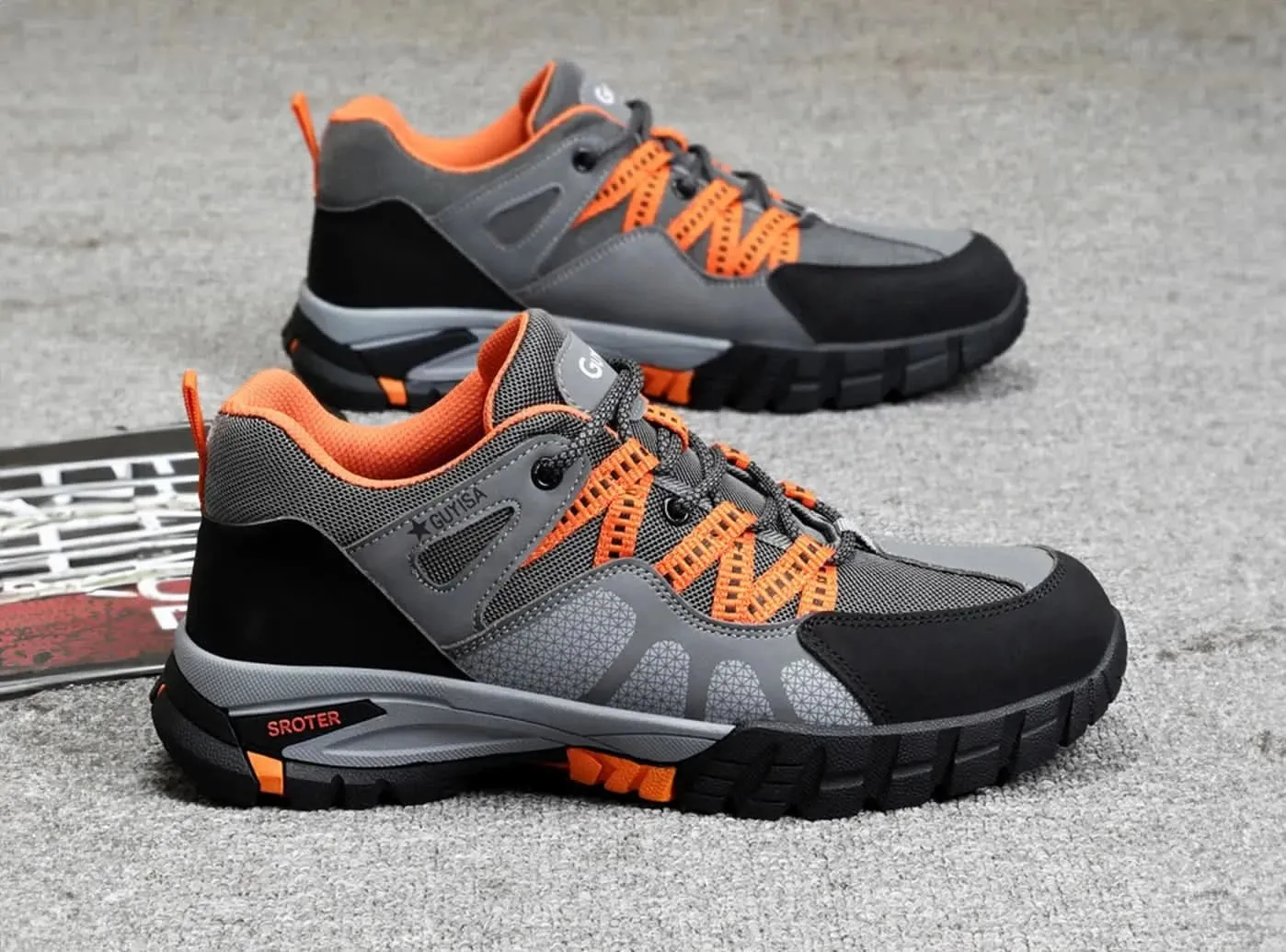 FitVille Herren Leder Wanderschuhe