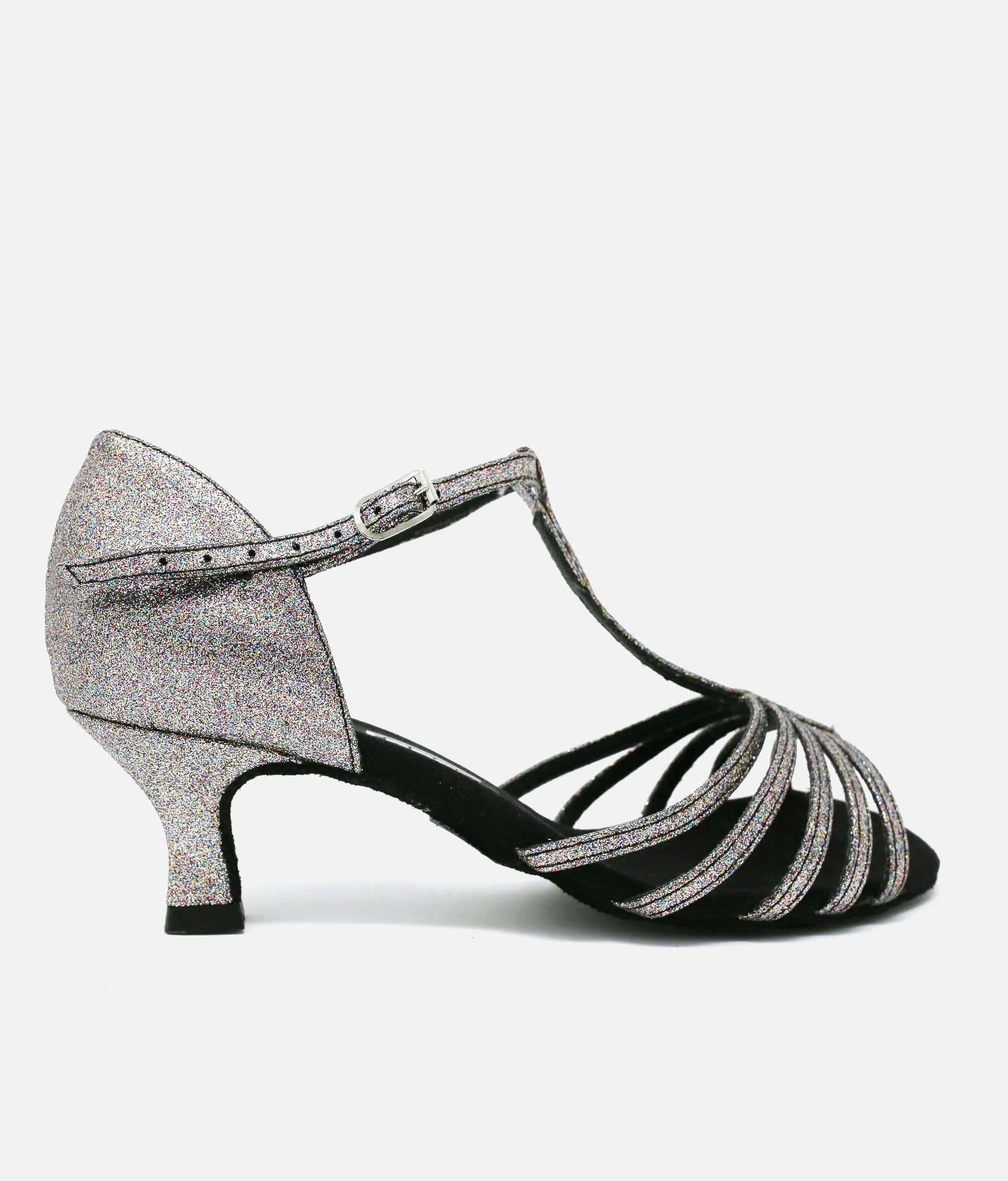 Flared Heel Latin Shoe - Tina FBM