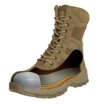 Forced Entry 8" Side Zipper Deployment Boots Composite Toe AR 670-1 Coyote Brown