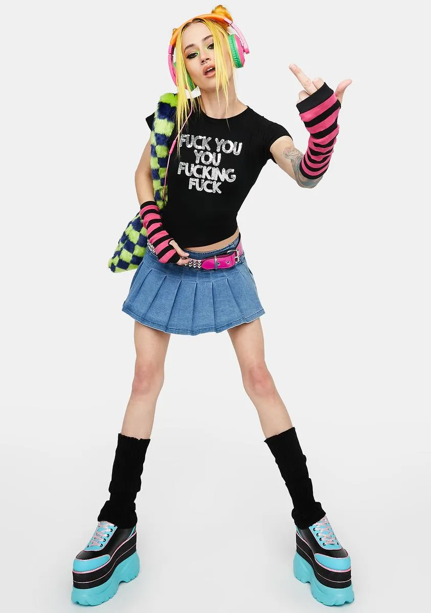 FU Sequin Crop Top