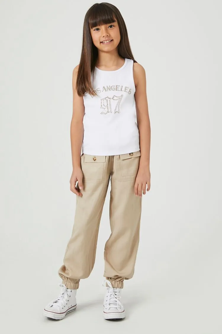 Girls Studded Los Angeles Tank Top (Kids)