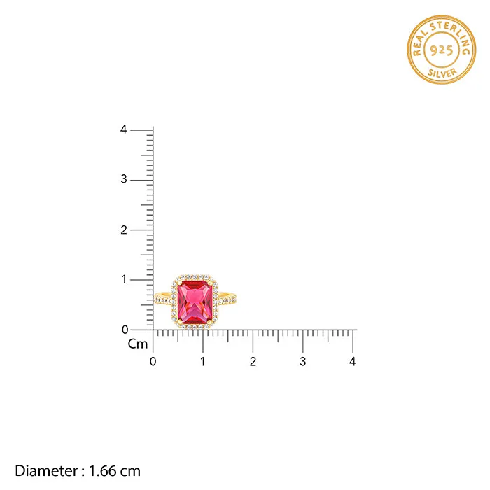 Golden Pink Soul of Love Ring