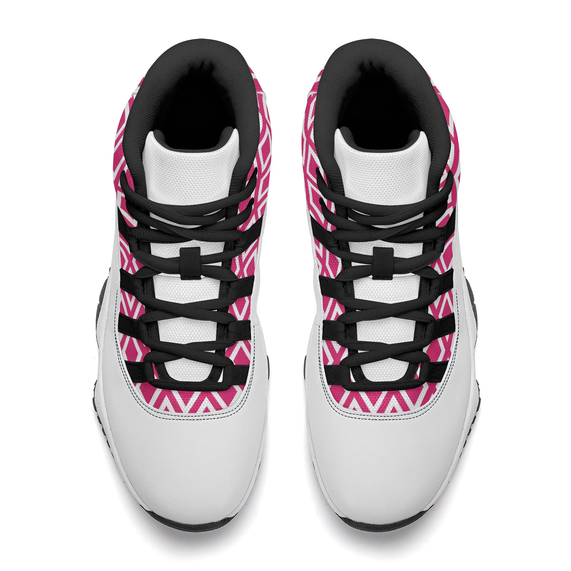 High Top Air Retro Sneakers - Pink Diamonds