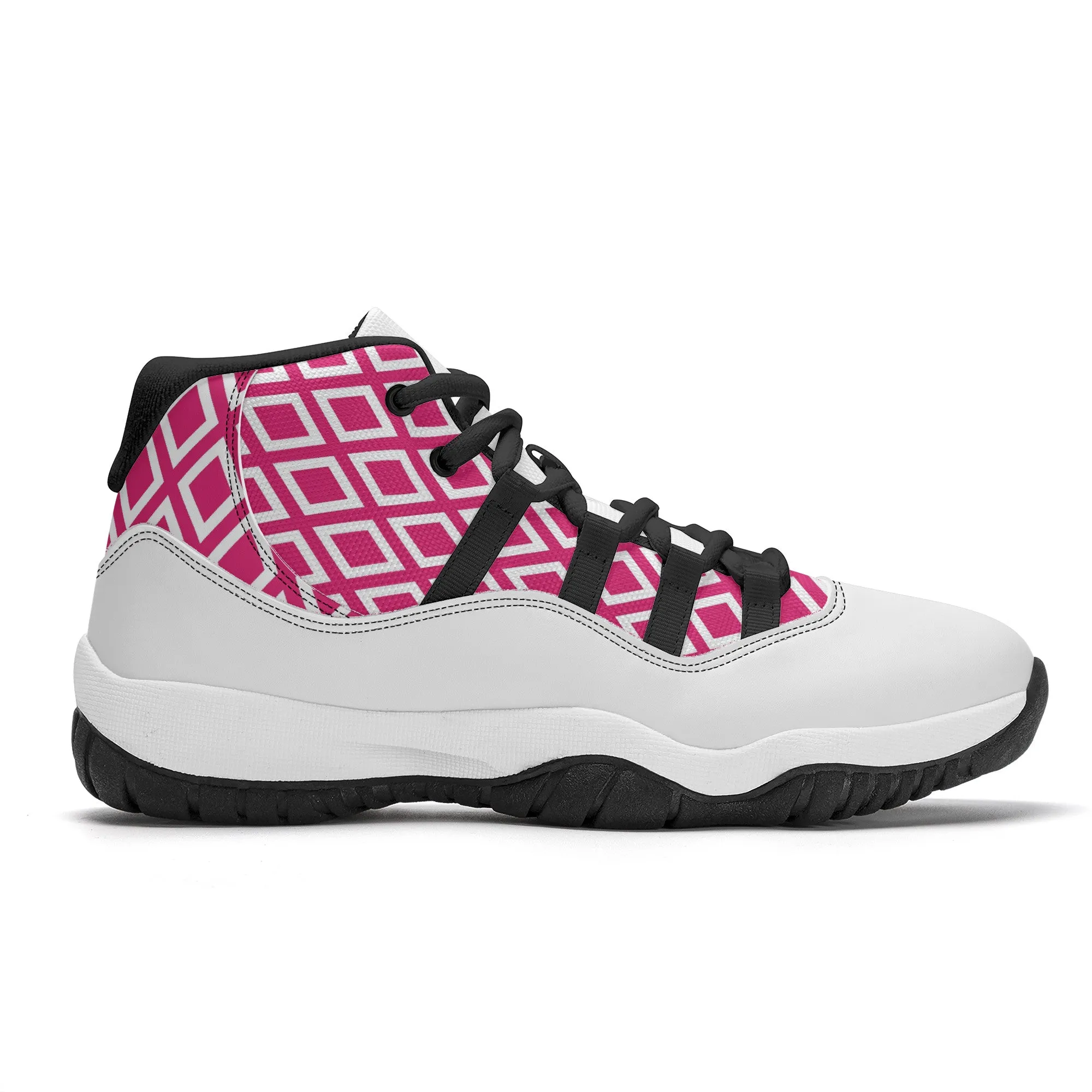 High Top Air Retro Sneakers - Pink Diamonds