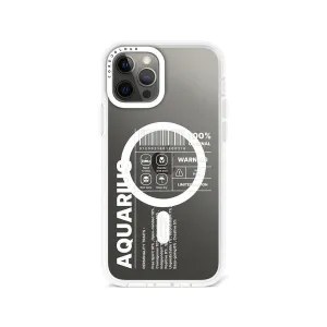 iPhone 12 Pro Max Warning Aquarius Phone Case MagSafe Compatible