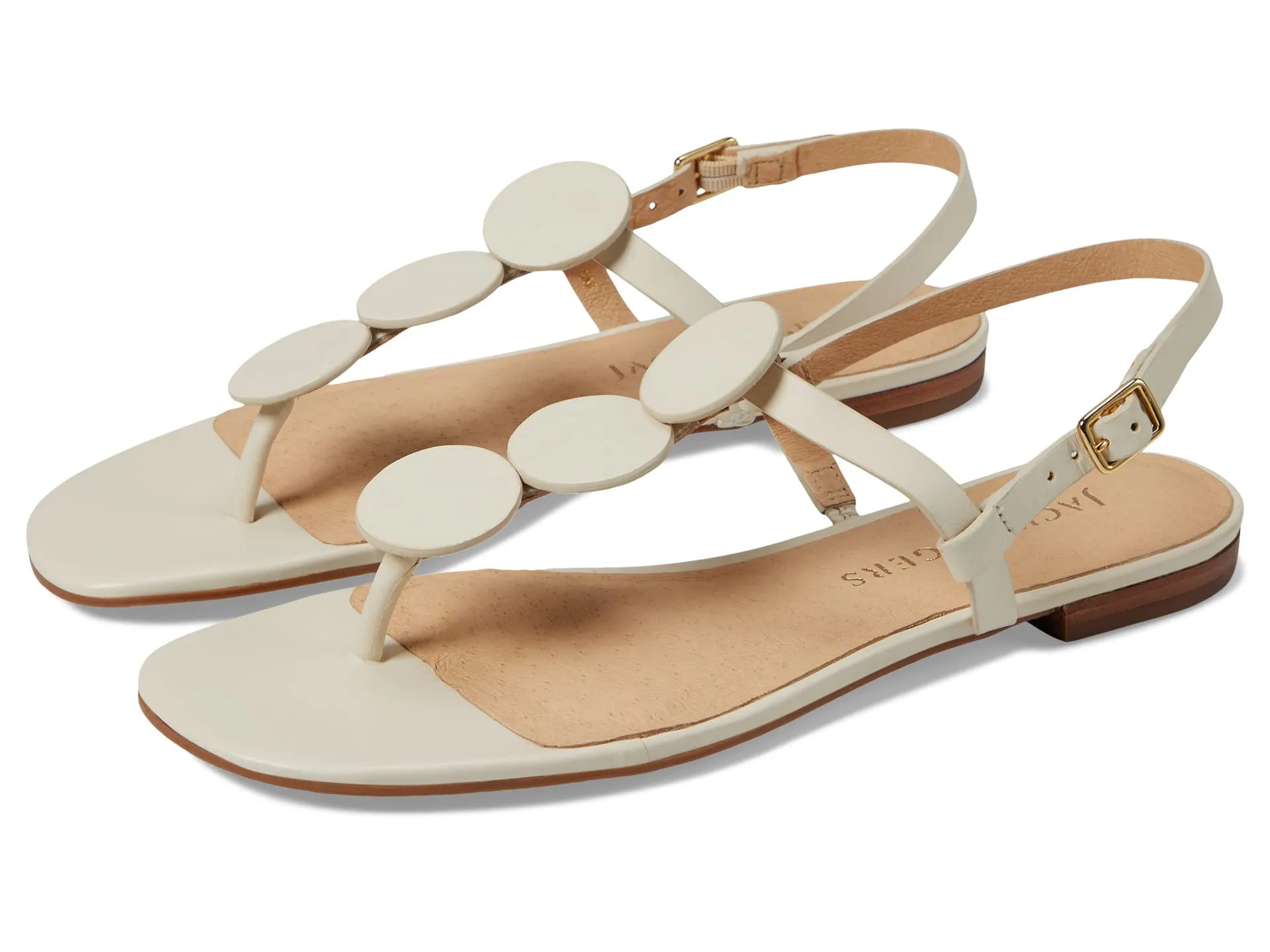 Jack Rogers Worth Flat Sandal, Ivory