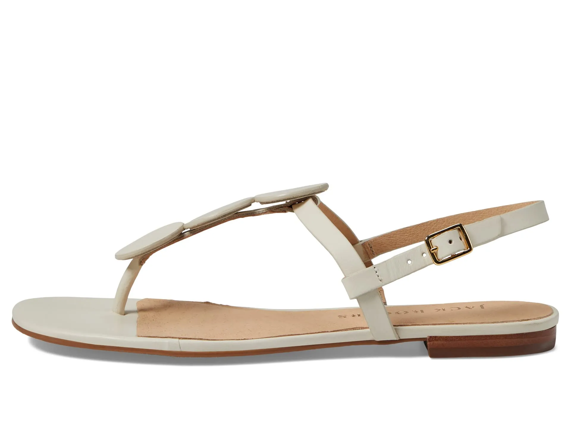 Jack Rogers Worth Flat Sandal, Ivory