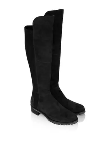Kennel & Schmenger Blues Over The Knee Long Boots Black Suede 24160-480