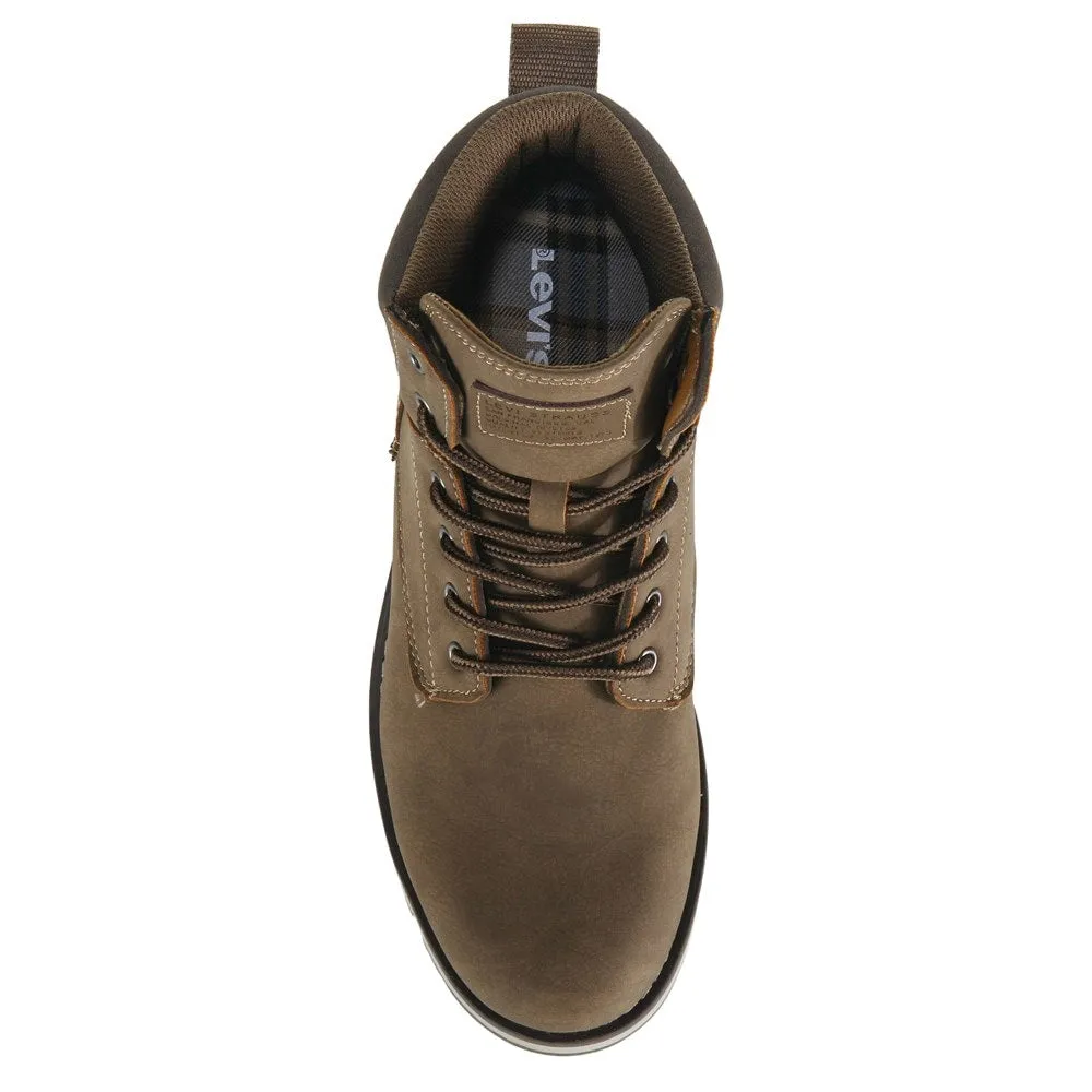 Levi'S men's Charles lace-up boots, brown
