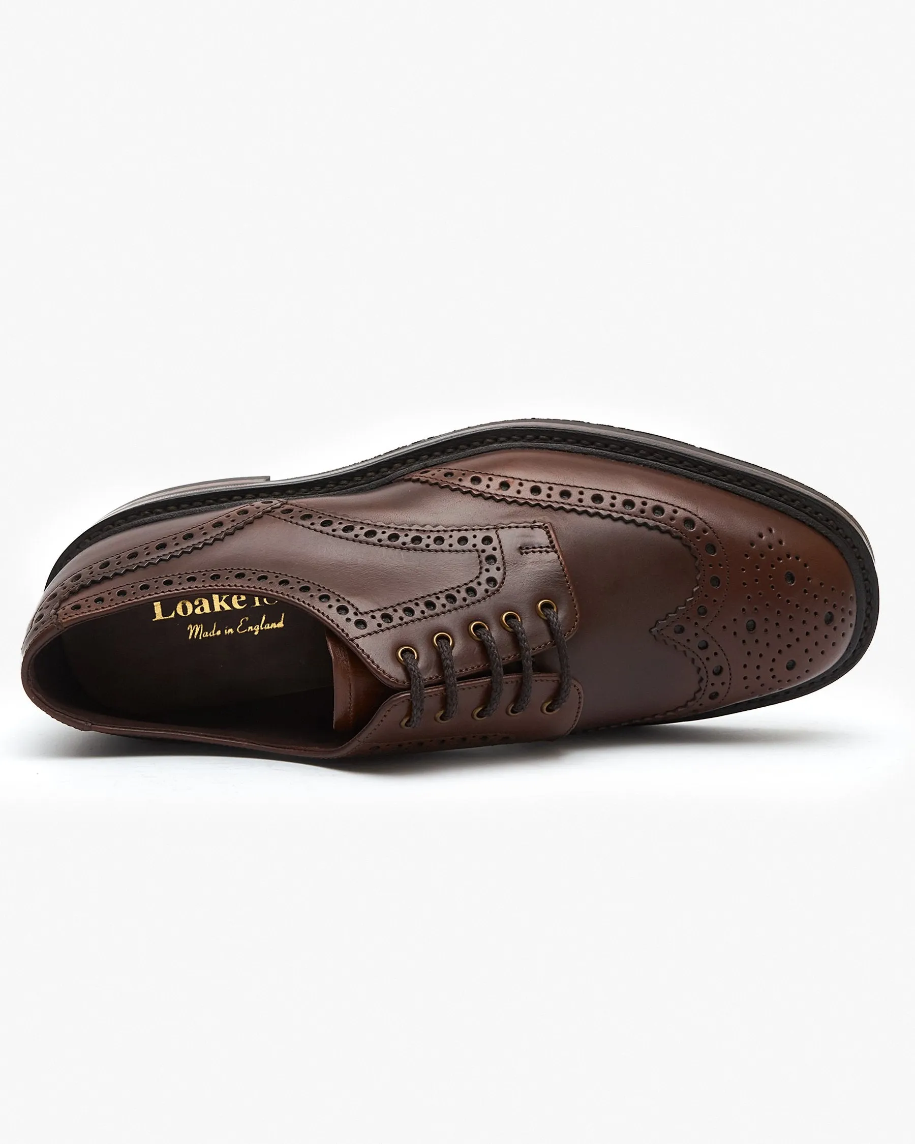 Loake 1880 Country Chester Brogue - Brown Waxy