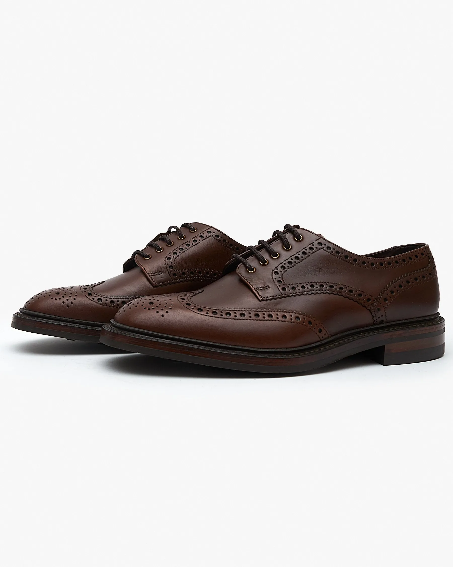 Loake 1880 Country Chester Brogue - Brown Waxy