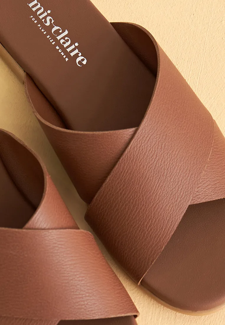 Lorenzo Criss Cross Flat Sandals