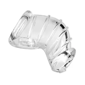 Masters Detained Soft Body Chastity Cage (Clear)