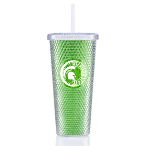 MSU Studded Metallic Tumbler