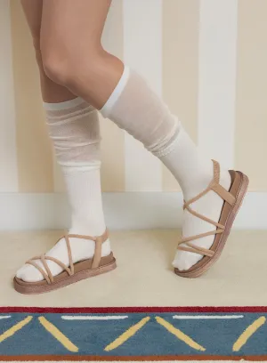 Multi Strap Flat Sandals OY427