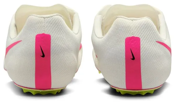 Nike Zoom Ja Fly 4 White Pink Yellow Track & Field Shoes