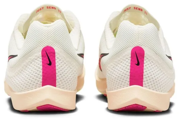 Nike Zoom Rival Distance Unisex Track & Field Shoes White Pink Yellow
