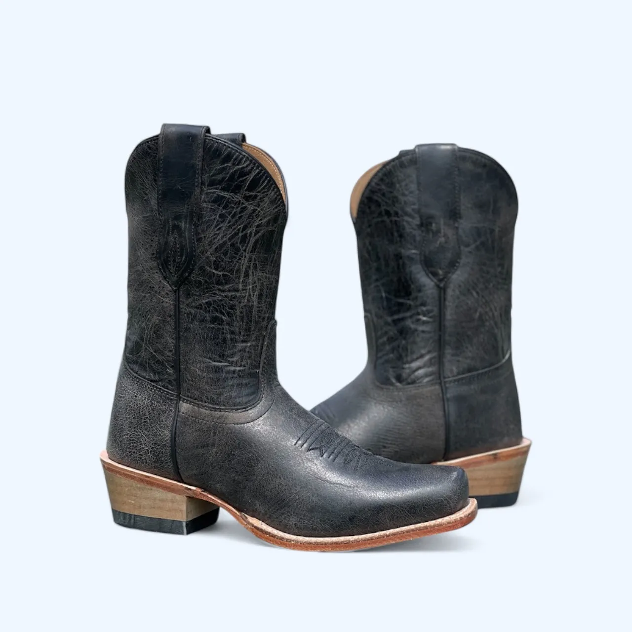 Old West Women’s Grey/Black Bootie 18148