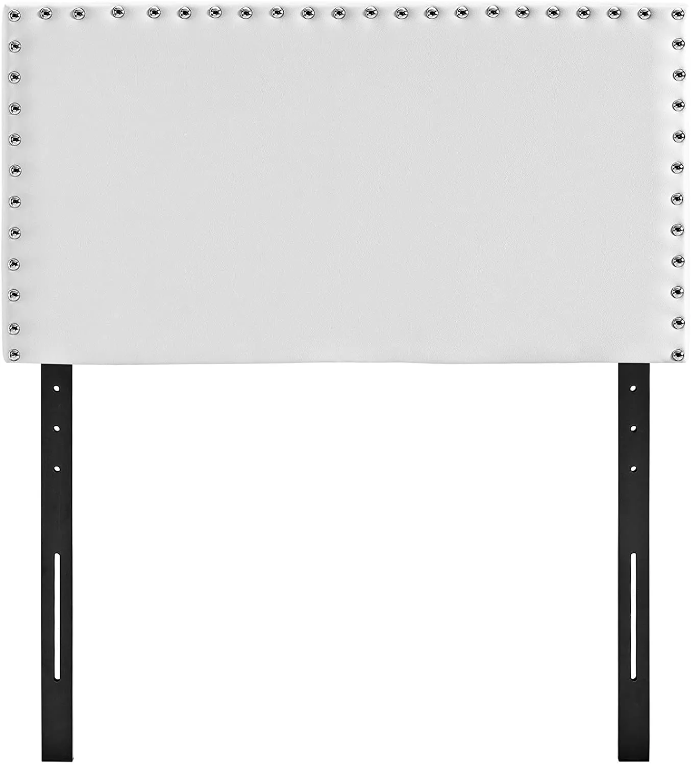 Phoebe White Studded Headboard