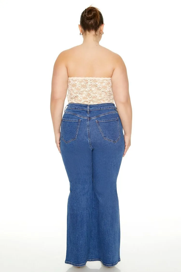 Plus Size Studded Butterfly Jeans
