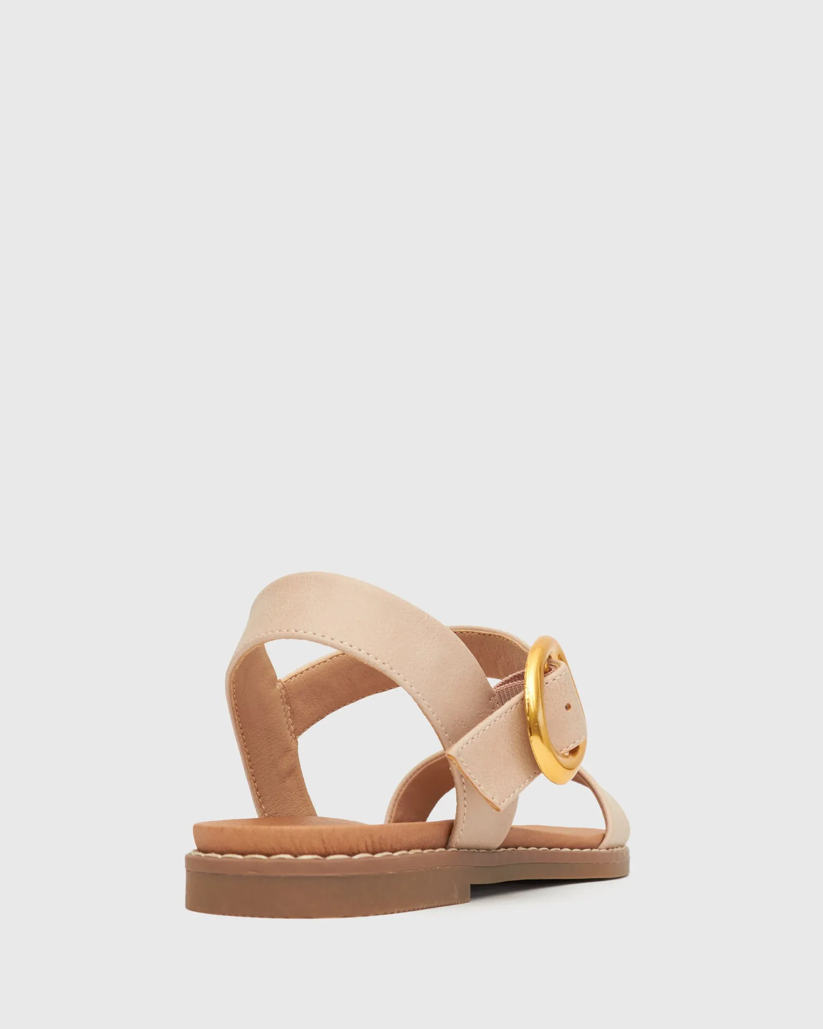 PRE-ORDER Wider Fit ATLANTA Vegan Flat Sandals