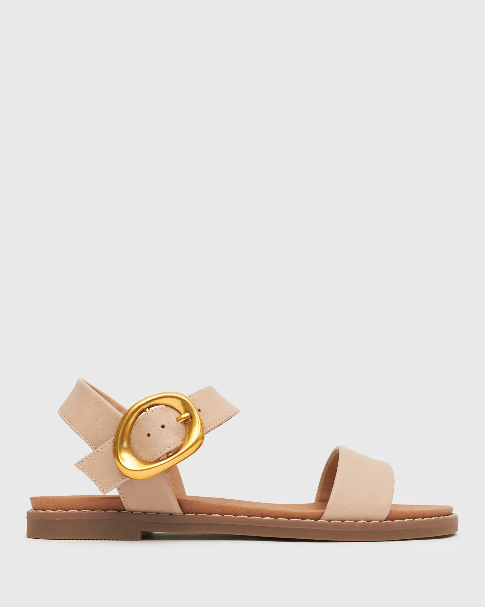 PRE-ORDER Wider Fit ATLANTA Vegan Flat Sandals
