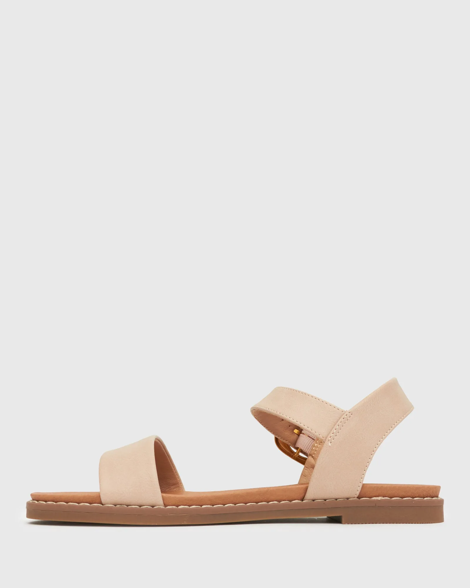 PRE-ORDER Wider Fit ATLANTA Vegan Flat Sandals