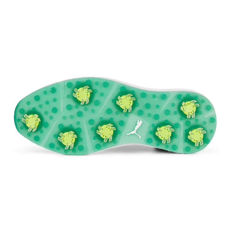 PUMA IGNITE Articulate Azalea Men's Spiked Shoes (White/Green/Silver)