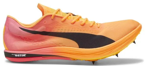 Puma Track & Field Shoes evoSPEED Long Distance Nitro Elite 2 Orange Pink Men's
