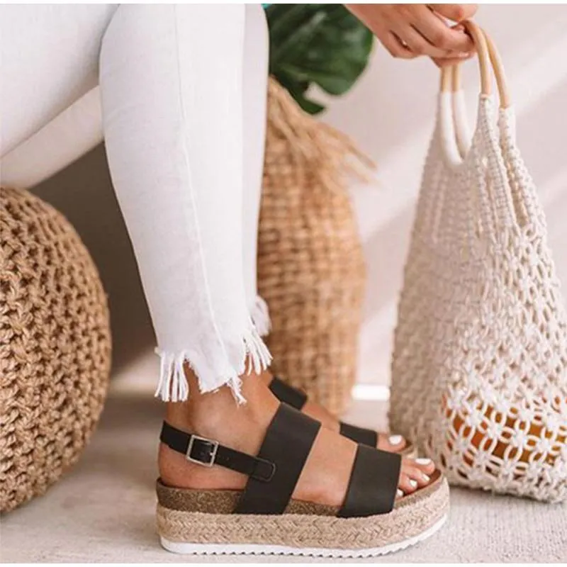 "Kaja" Designer-Plateau-Sandale