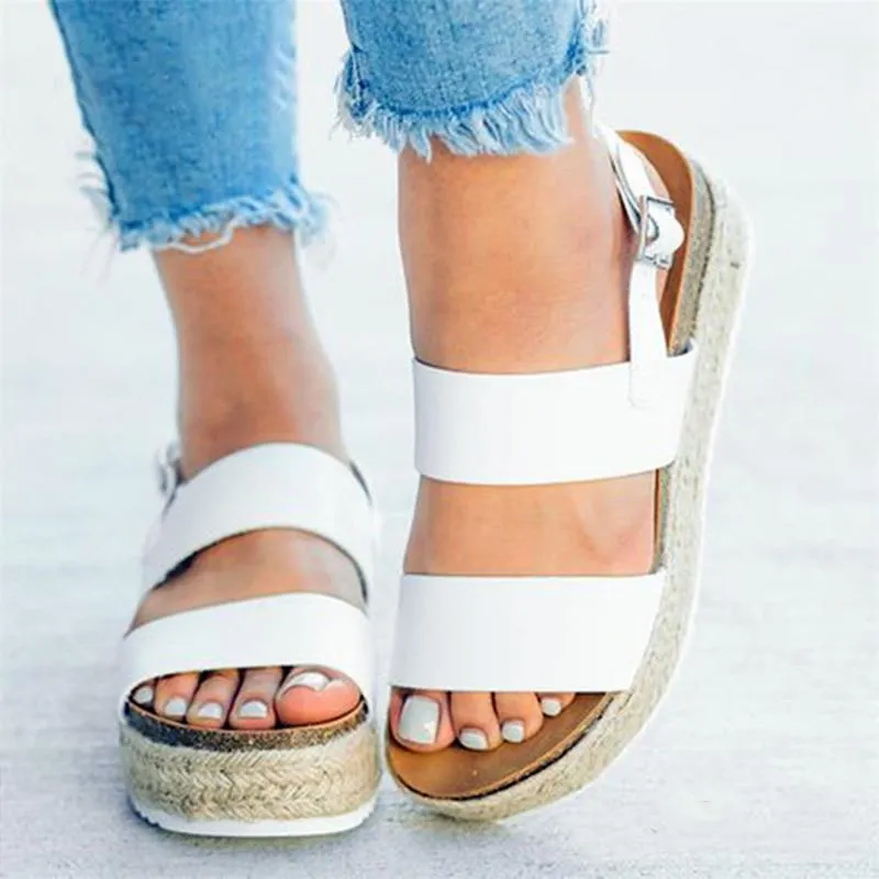 "Kaja" Designer-Plateau-Sandale